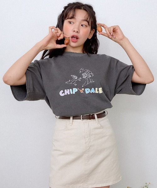 muah muah/ムーアムーア×DISNEY/ディズニー』Chip and Dale Pigment T