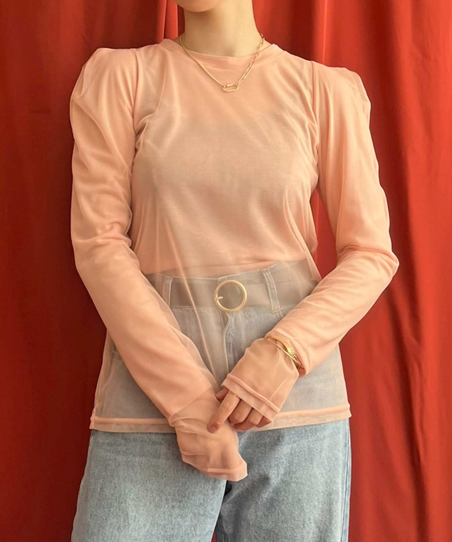 シアーレイアードドッキングトップス LHELBIE│Eimee Law & LHELBIE