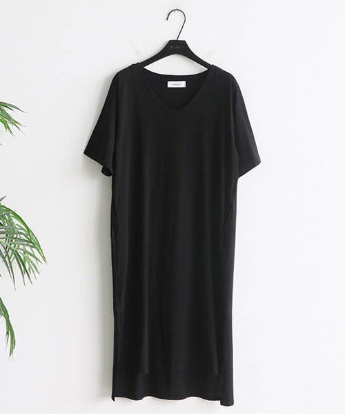 Naning9naning9 定期入れの ナンニング Tシャツロングワンピース