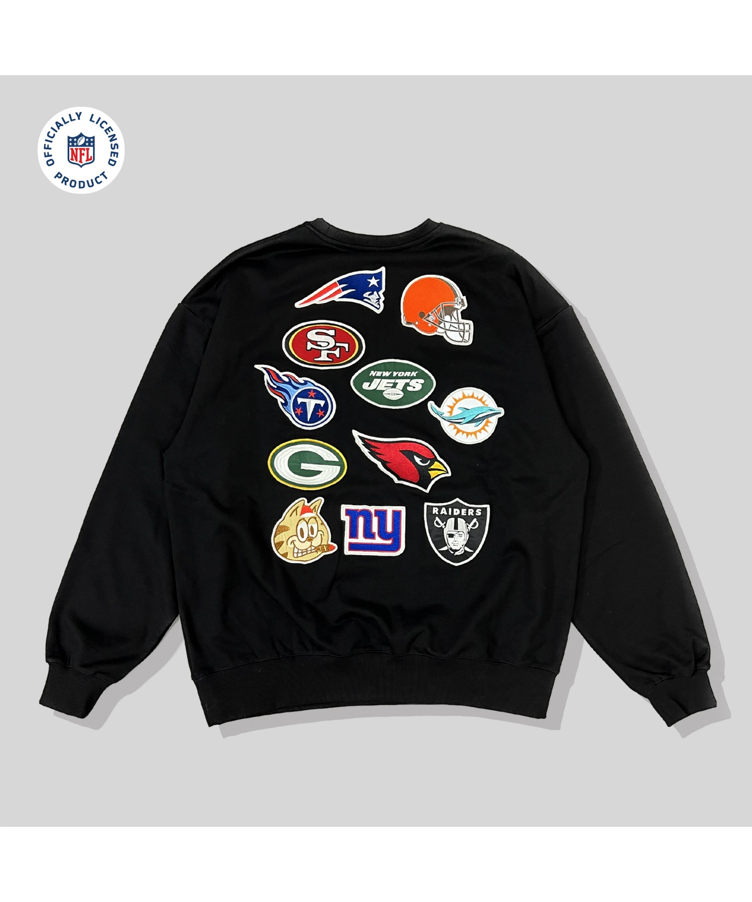 NFL×A'gem TEAM PATCH SWEATSHIRT］チームワッペンスウェットシャツ A