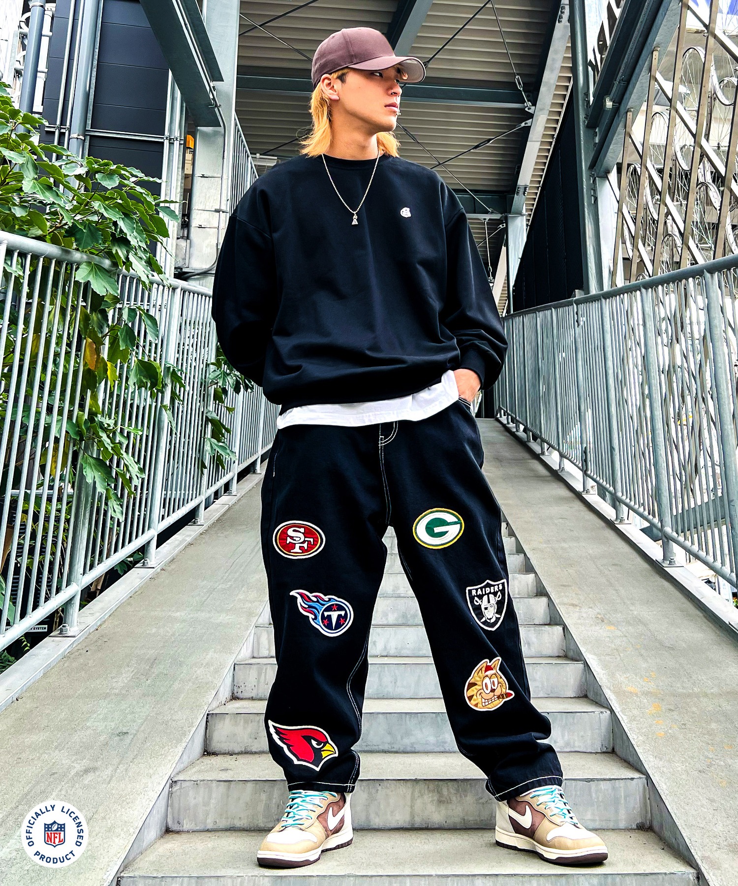 NFL×A'gem TEAM PATCH SWEATSHIRT］チームワッペンスウェットシャツ A'gem│A'GEM/9×.KOM【公式】｜韓国・ ストリートブランド通販サイト エージェムナイン ドットケーオーエム