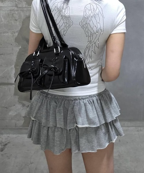 A'GEM/9 × .kom『.KOM/ドットケーオーエム』スウェット フリルスカート