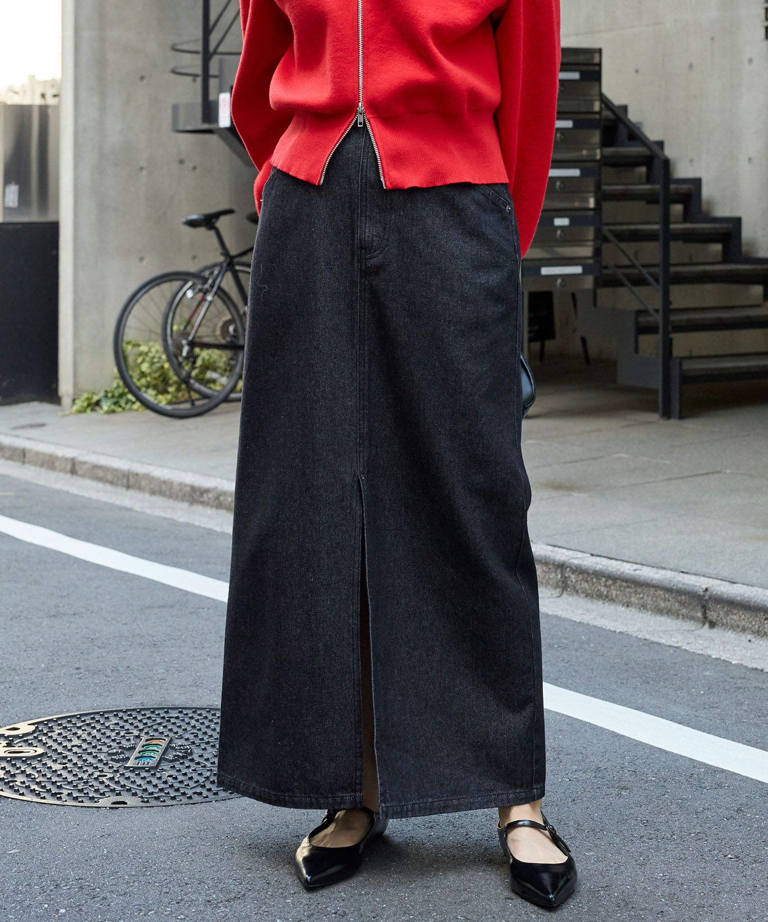 新品タグ付き｜ヴィンテージムード漂うロングスカート 新品タグ付き｜ヴィンテージムード漂うロングスカート fit=scale-down