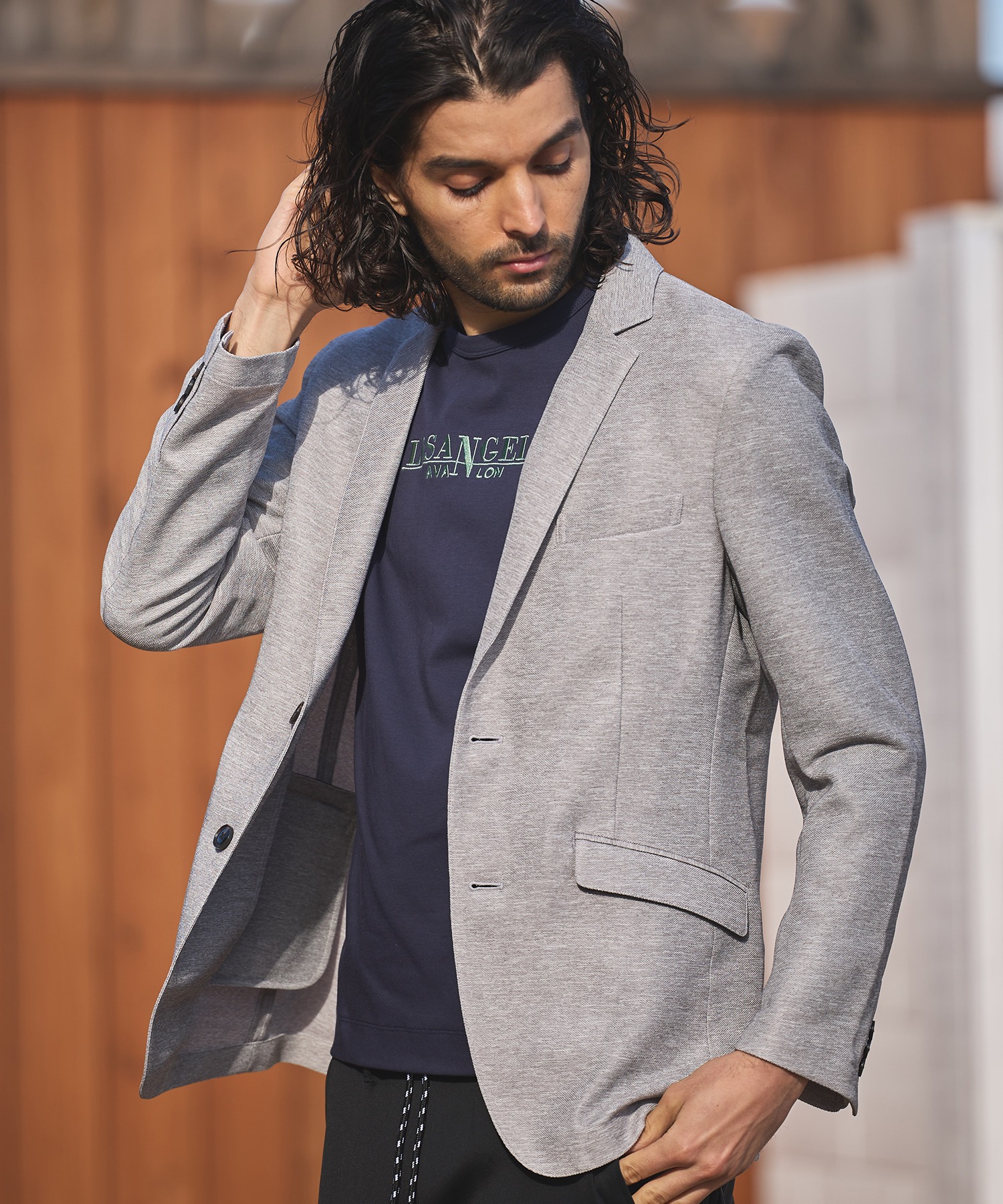 カラミノッチドラペルジャケット