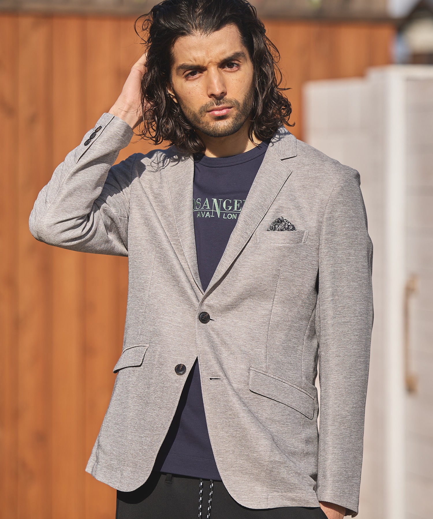 カラミノッチドラペルジャケット