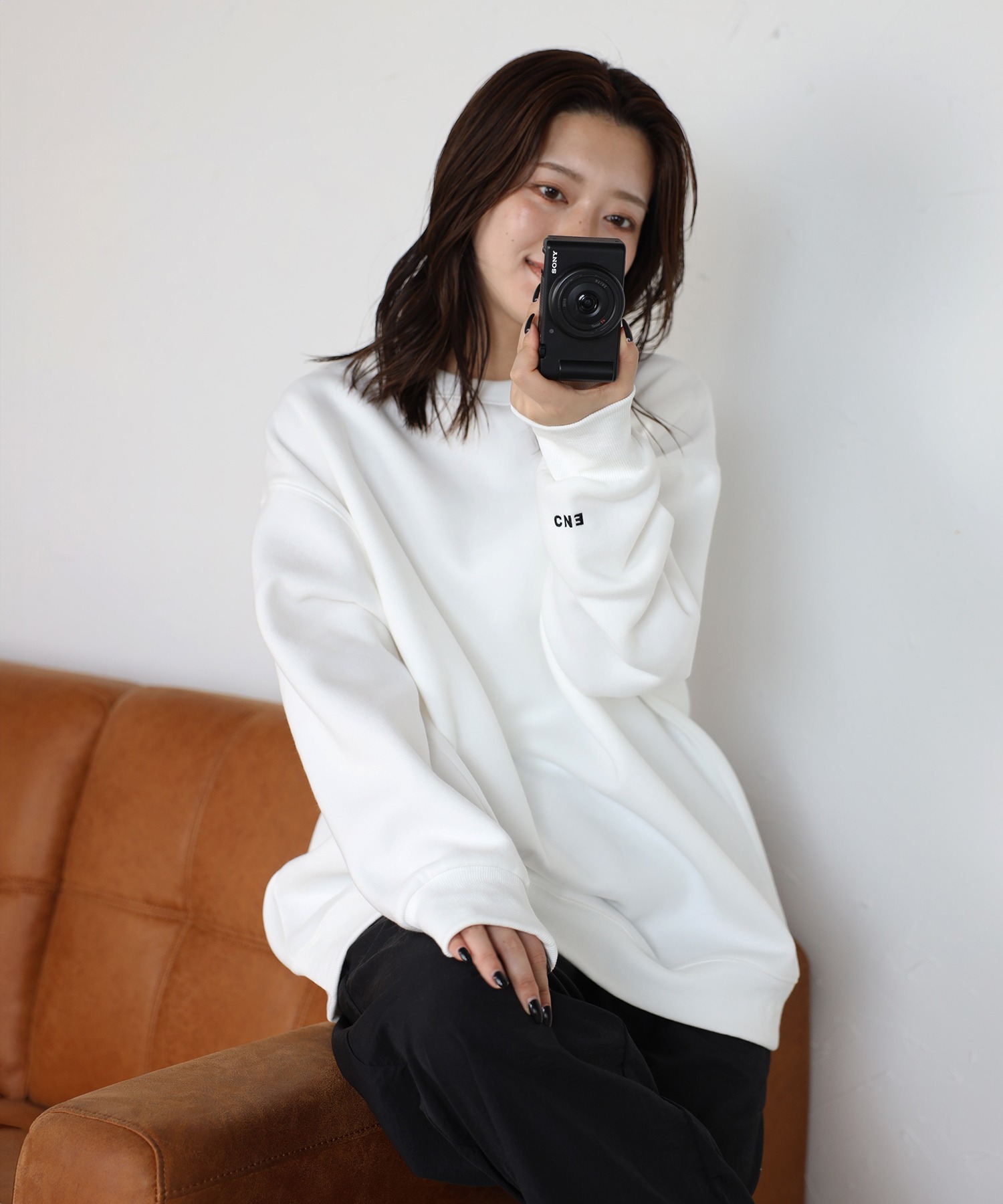 model：H160 着用サイズ：FREE