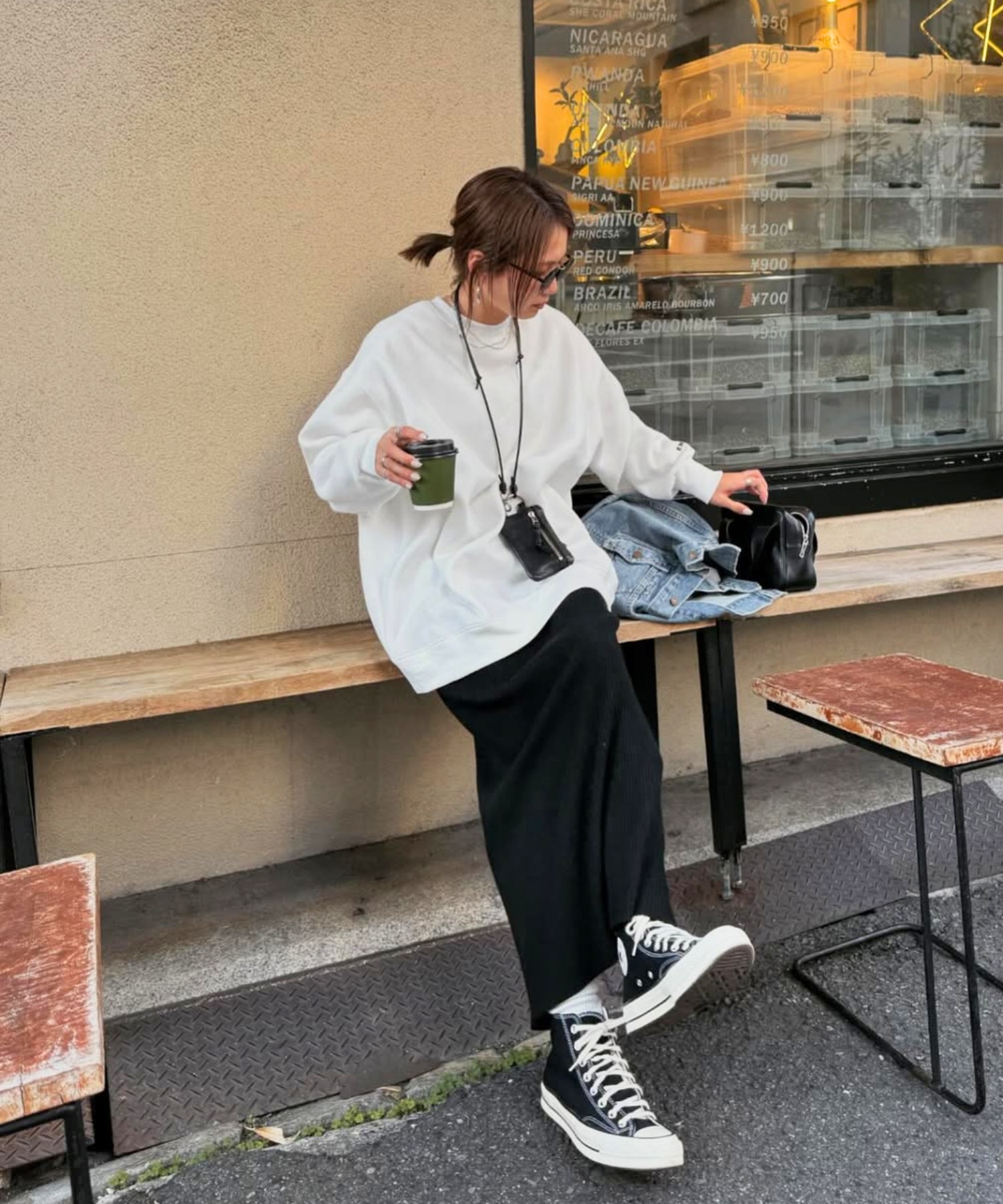 model：H161 着用サイズ：FREE