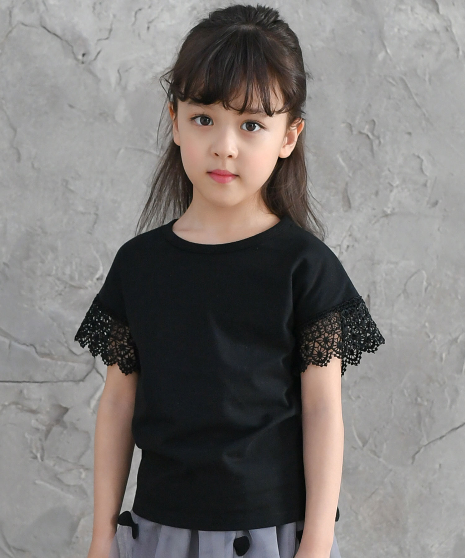 格安saleスタート スカラップレース 半袖トップス