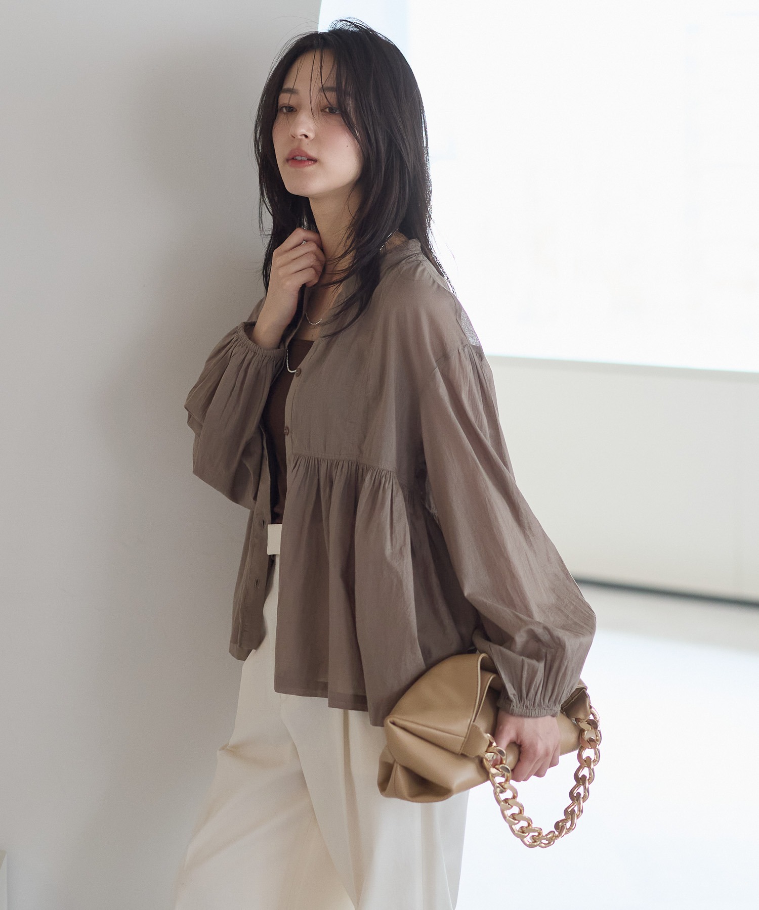 model：161cm 着用サイズ：FREE