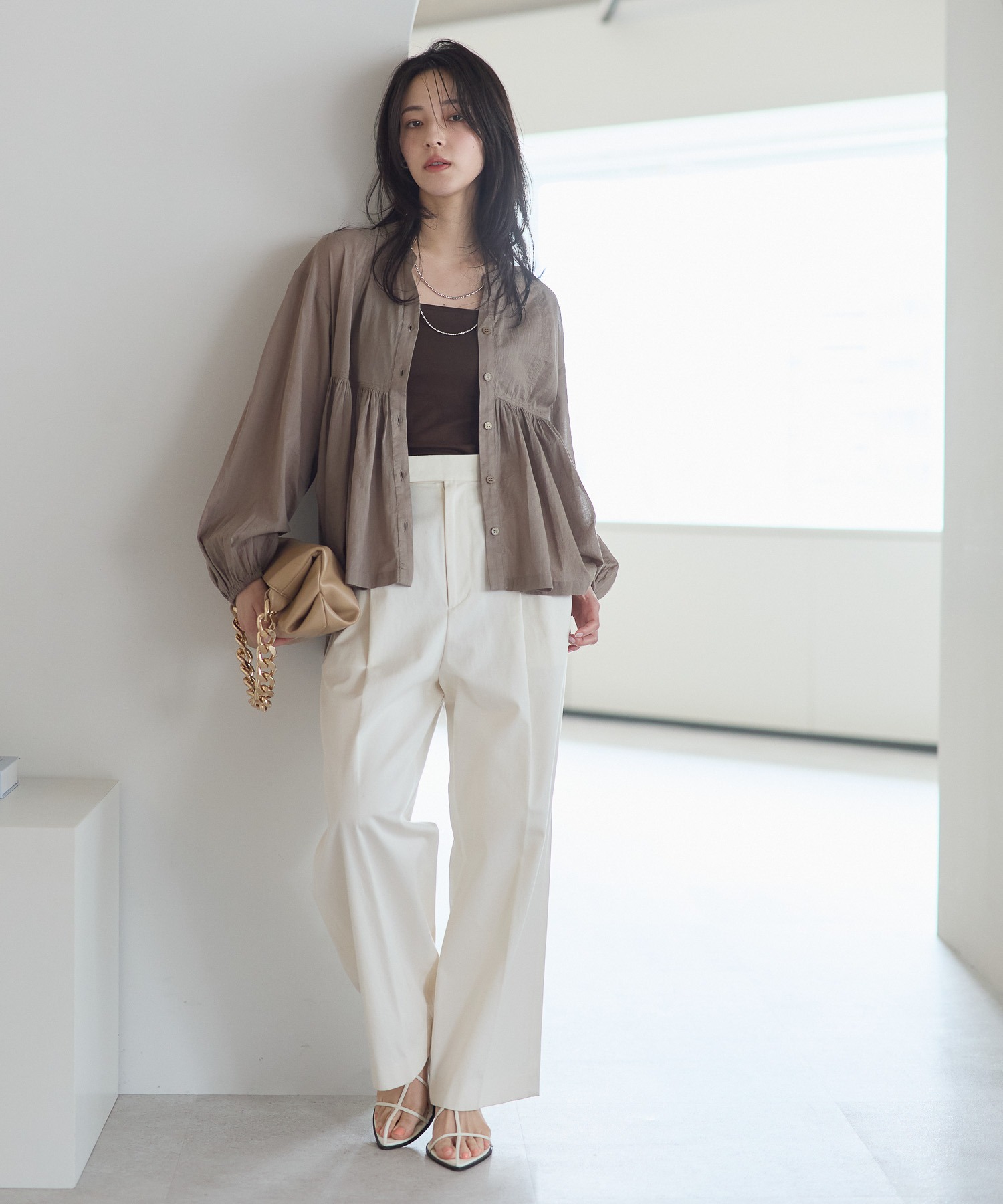 model：161cm 着用サイズ：FREE
