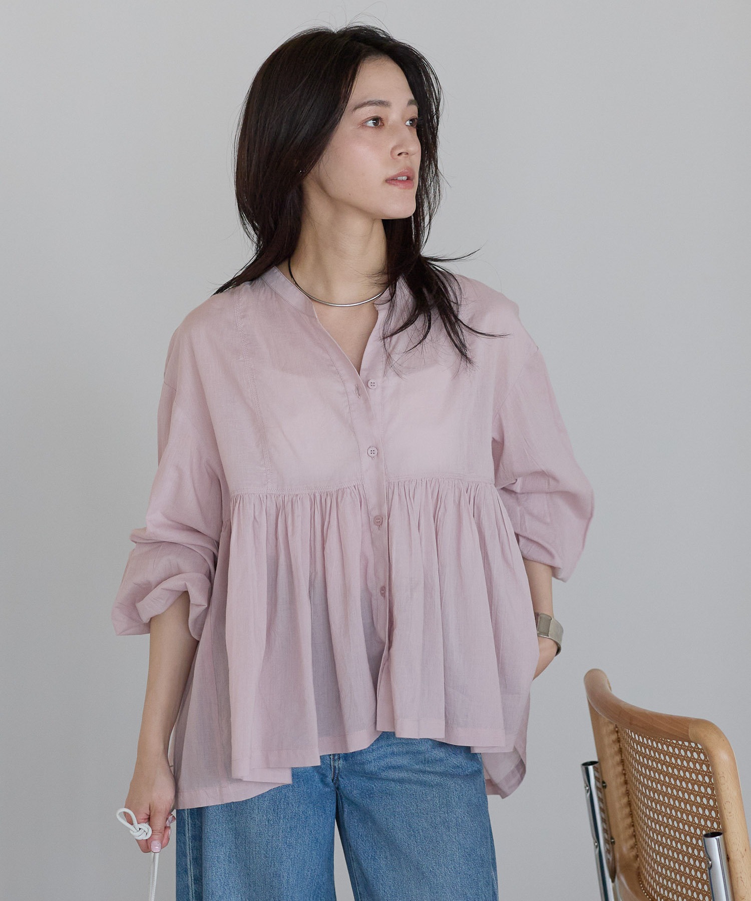 model：161cm 着用サイズ：FREE