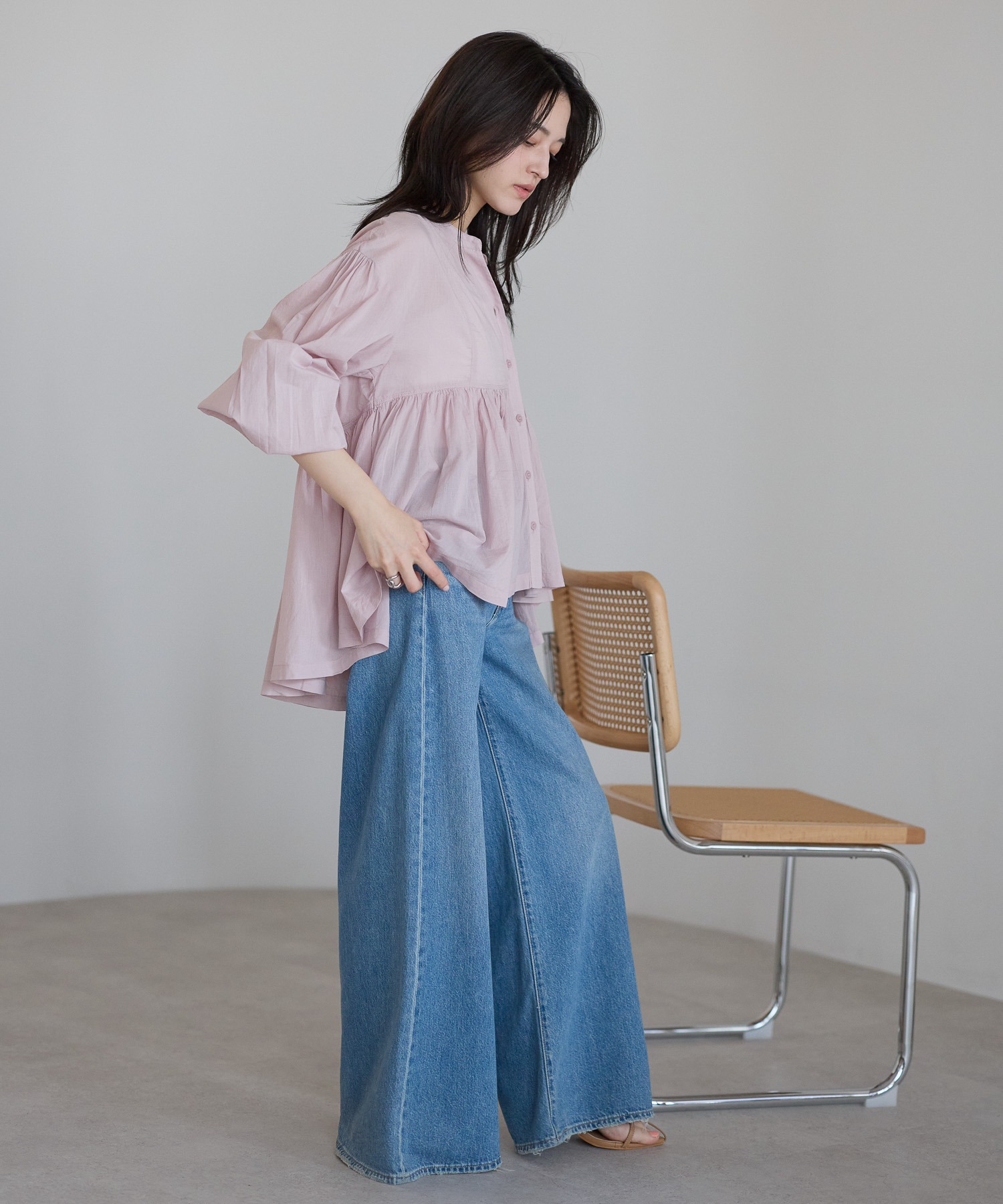 model：161cm 着用サイズ：FREE