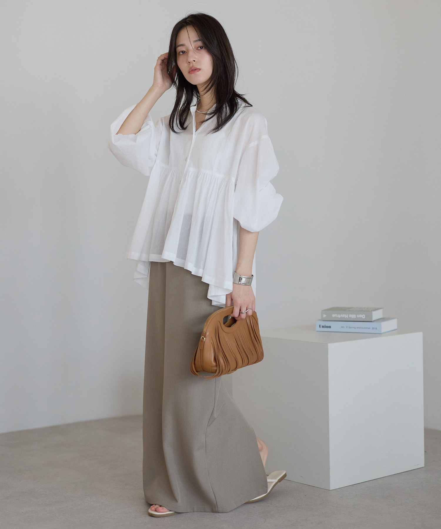 model：161cm 着用サイズ：FREE
