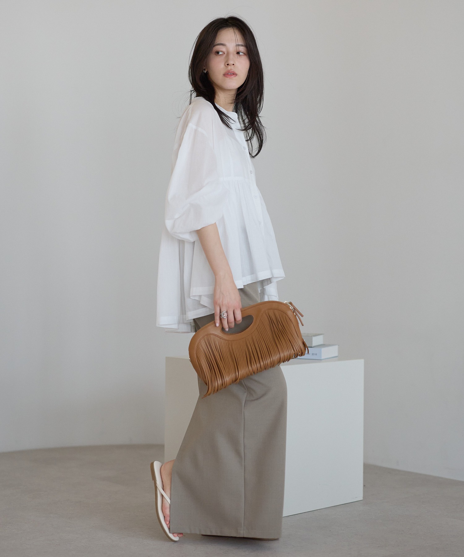 model：161cm 着用サイズ：FREE