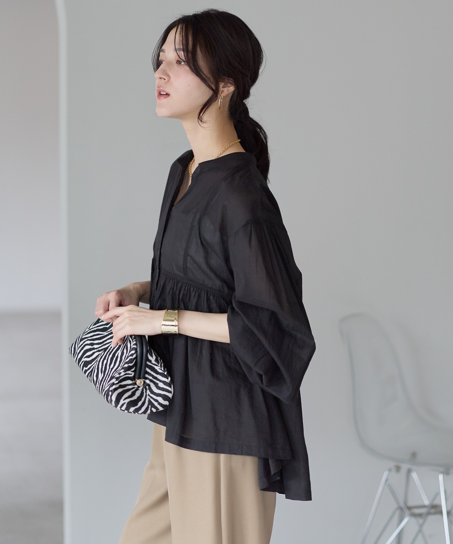 model：161cm 着用サイズ：FREE