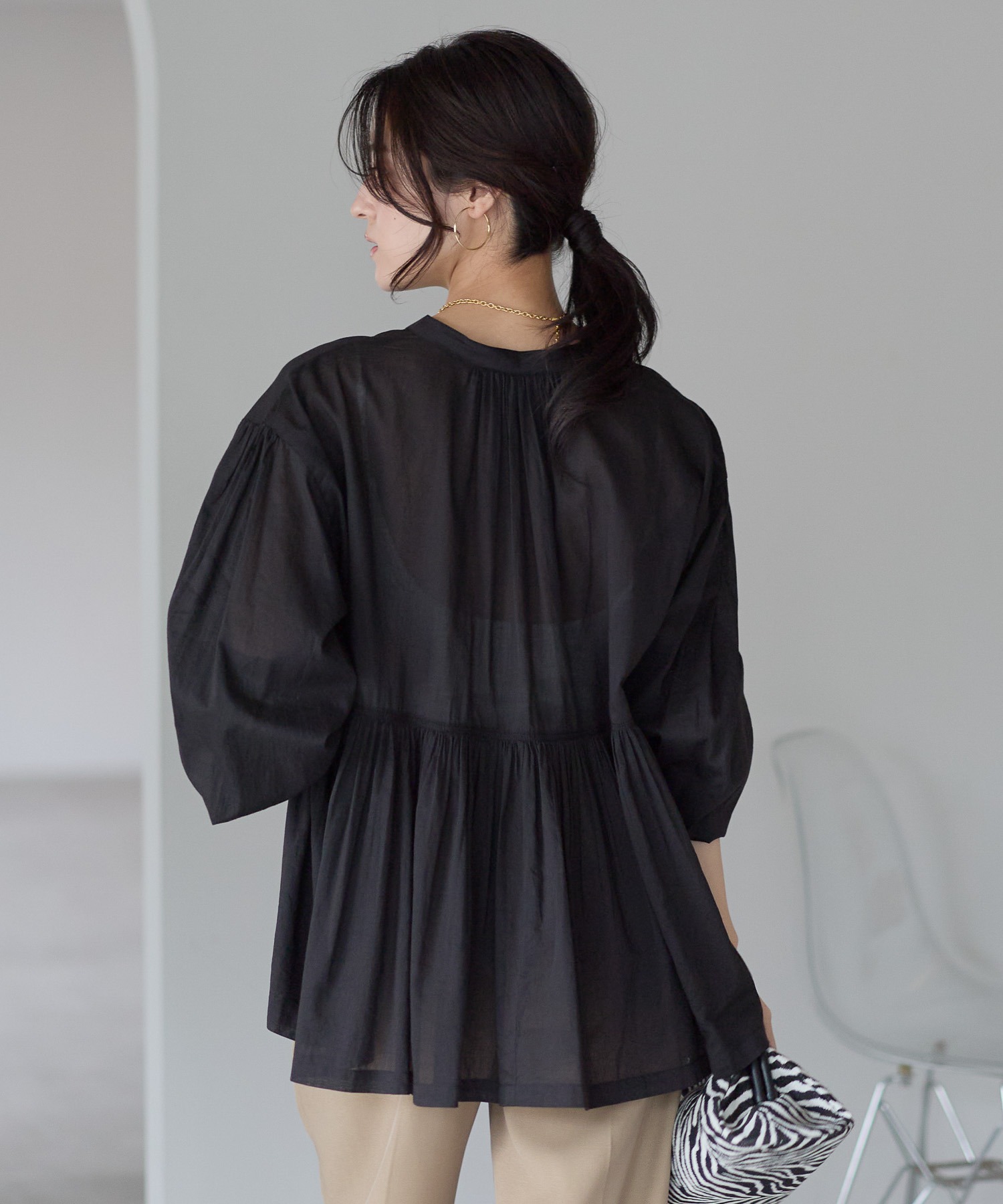 model：161cm 着用サイズ：FREE