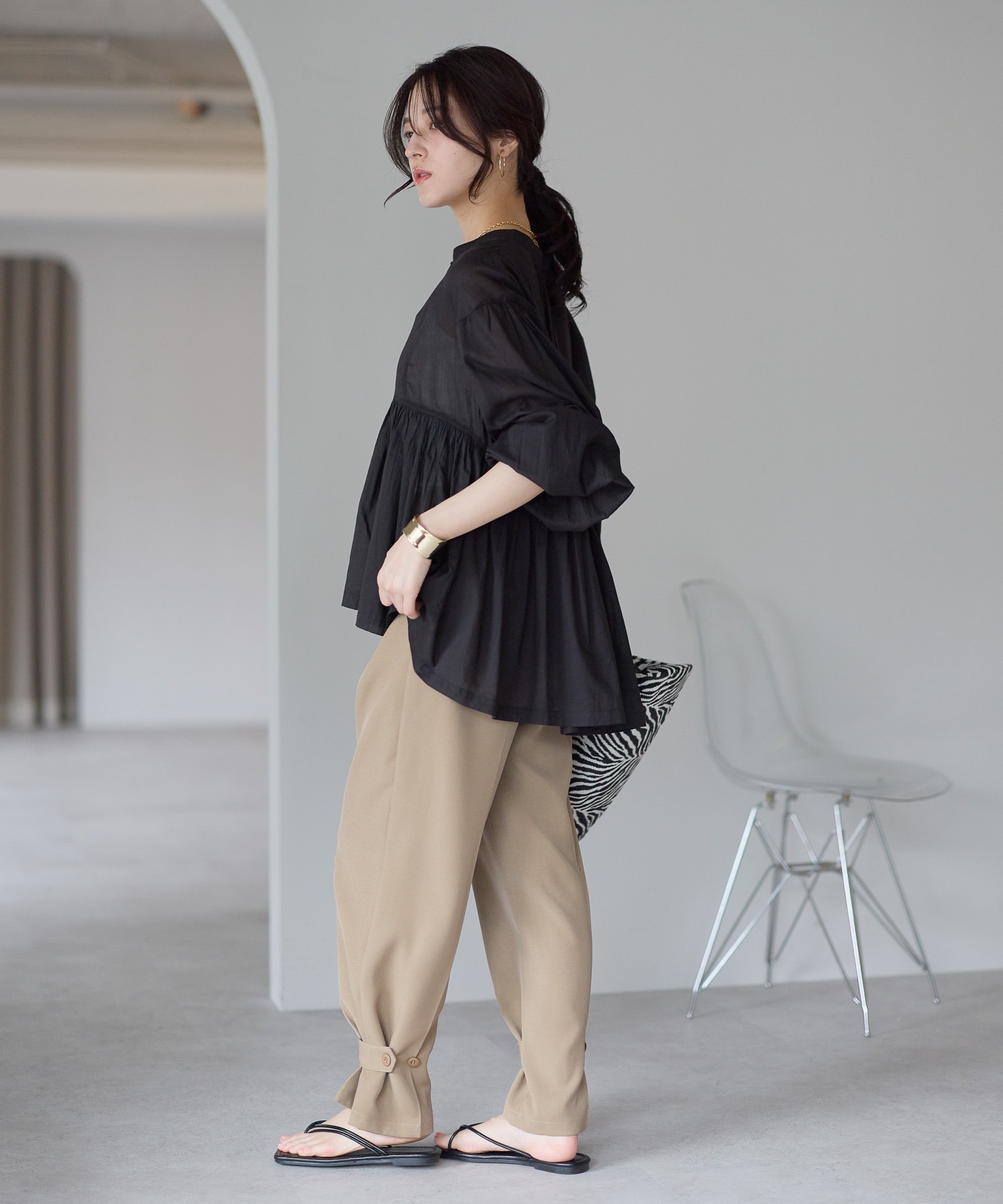 model：161cm 着用サイズ：FREE