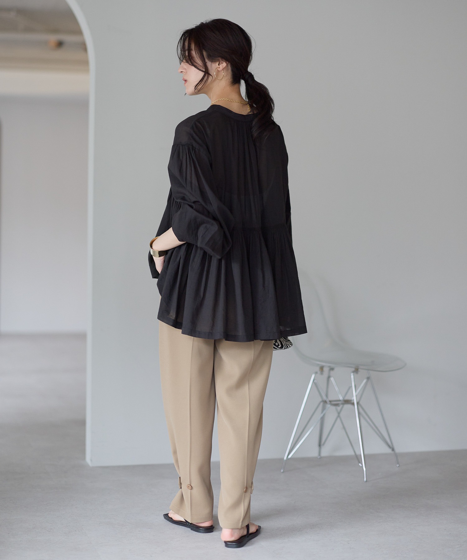 model：161cm 着用サイズ：FREE