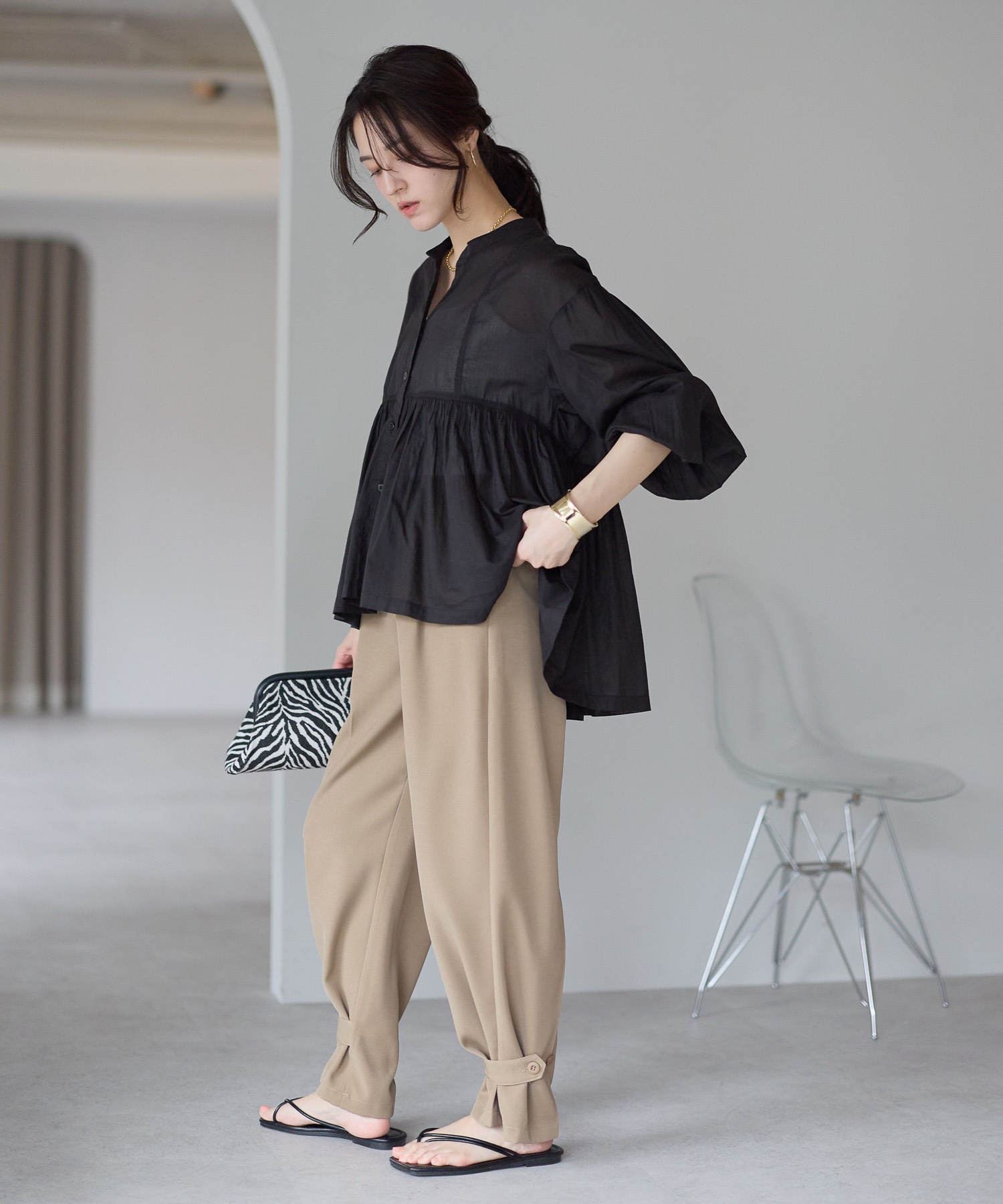 model：161cm 着用サイズ：FREE