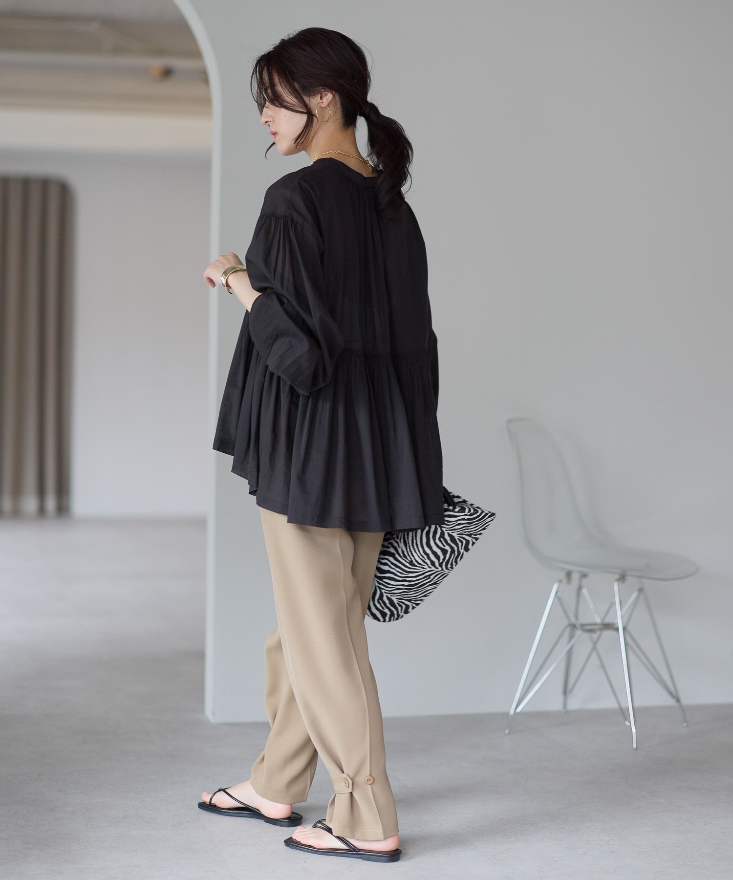 model：161cm 着用サイズ：FREE