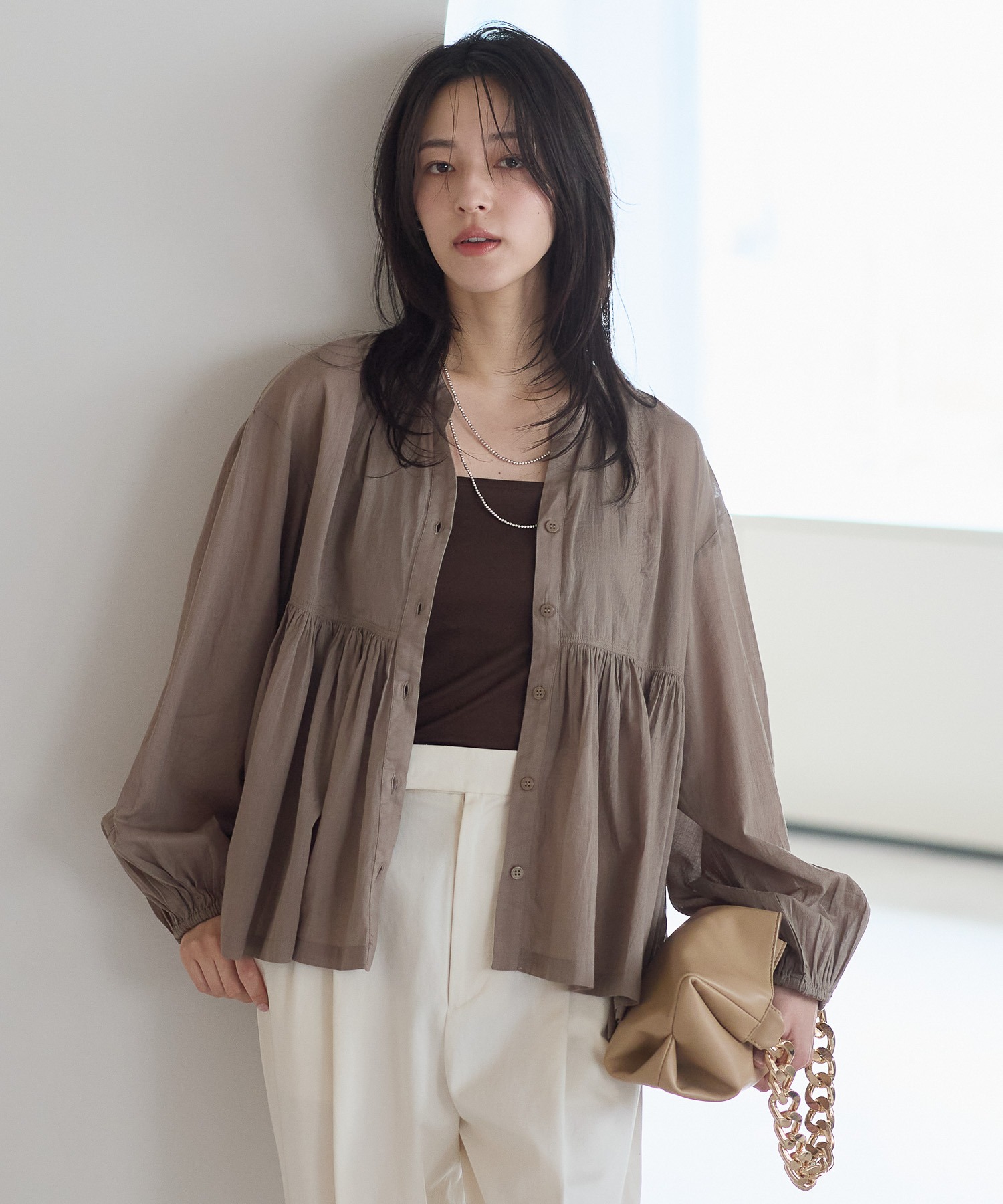model：161cm 着用サイズ：FREE