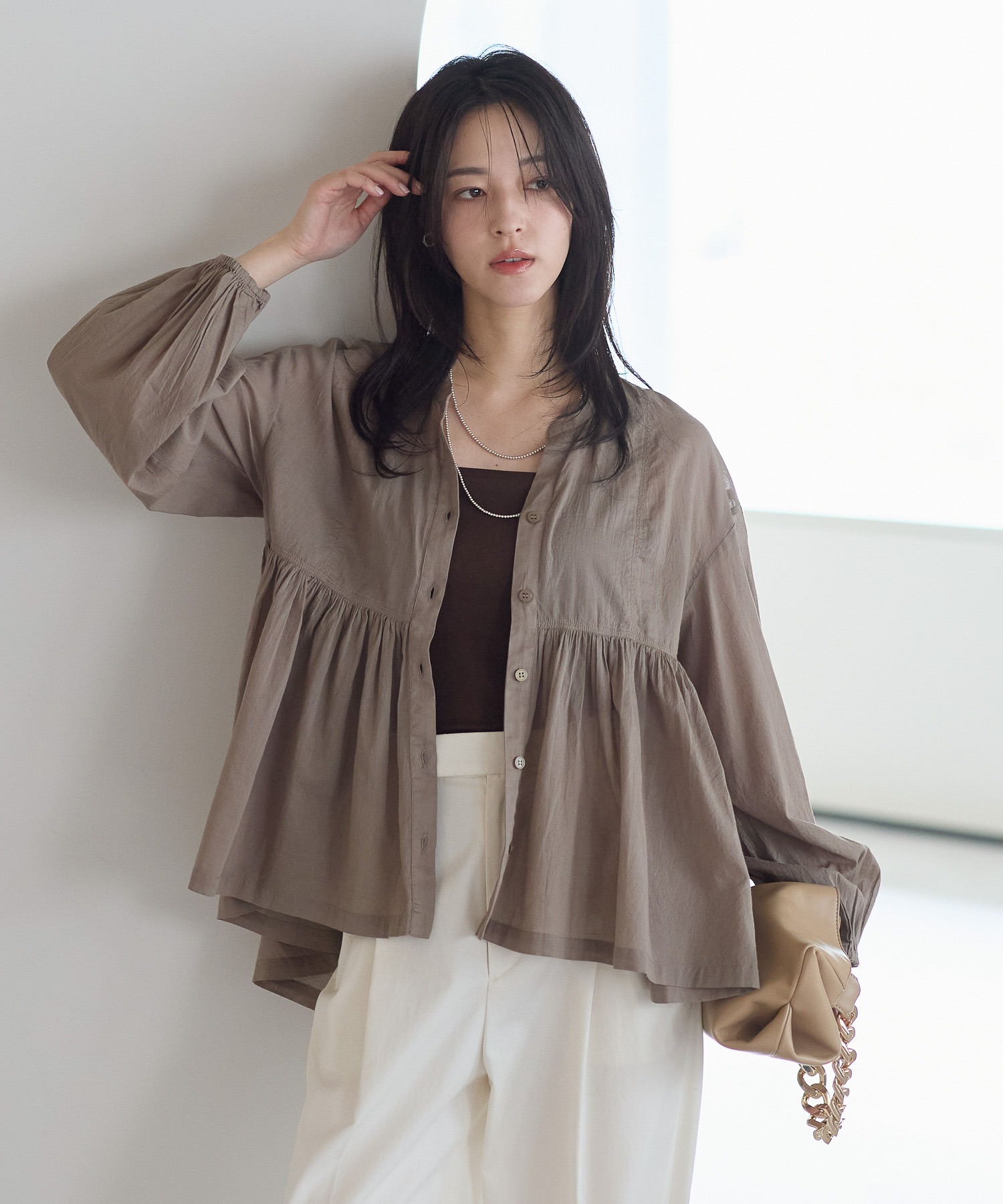 model：161cm 着用サイズ：FREE
