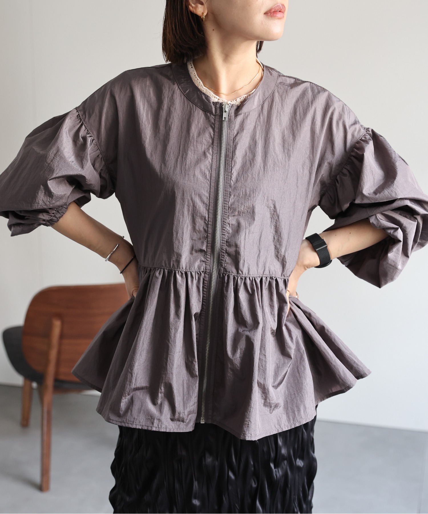 model:162㎝　着用サイズ：FREE