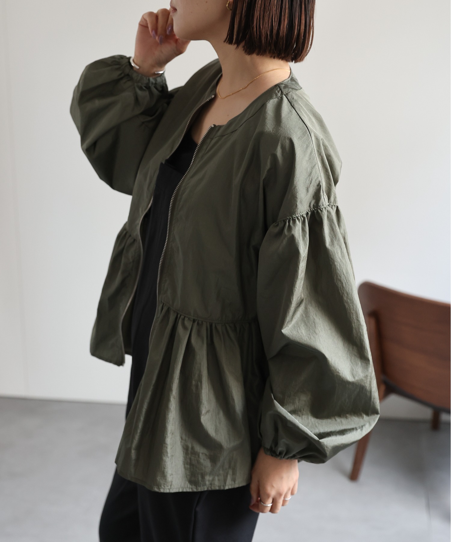 model:162㎝　着用サイズ：FREE