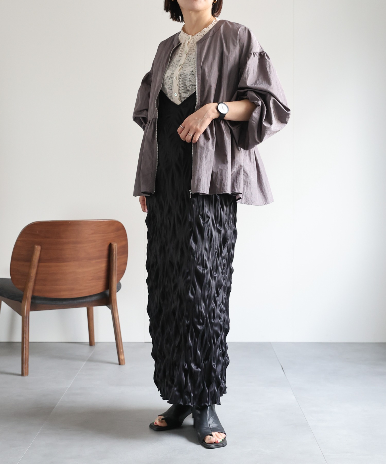 model:162㎝　着用サイズ：FREE