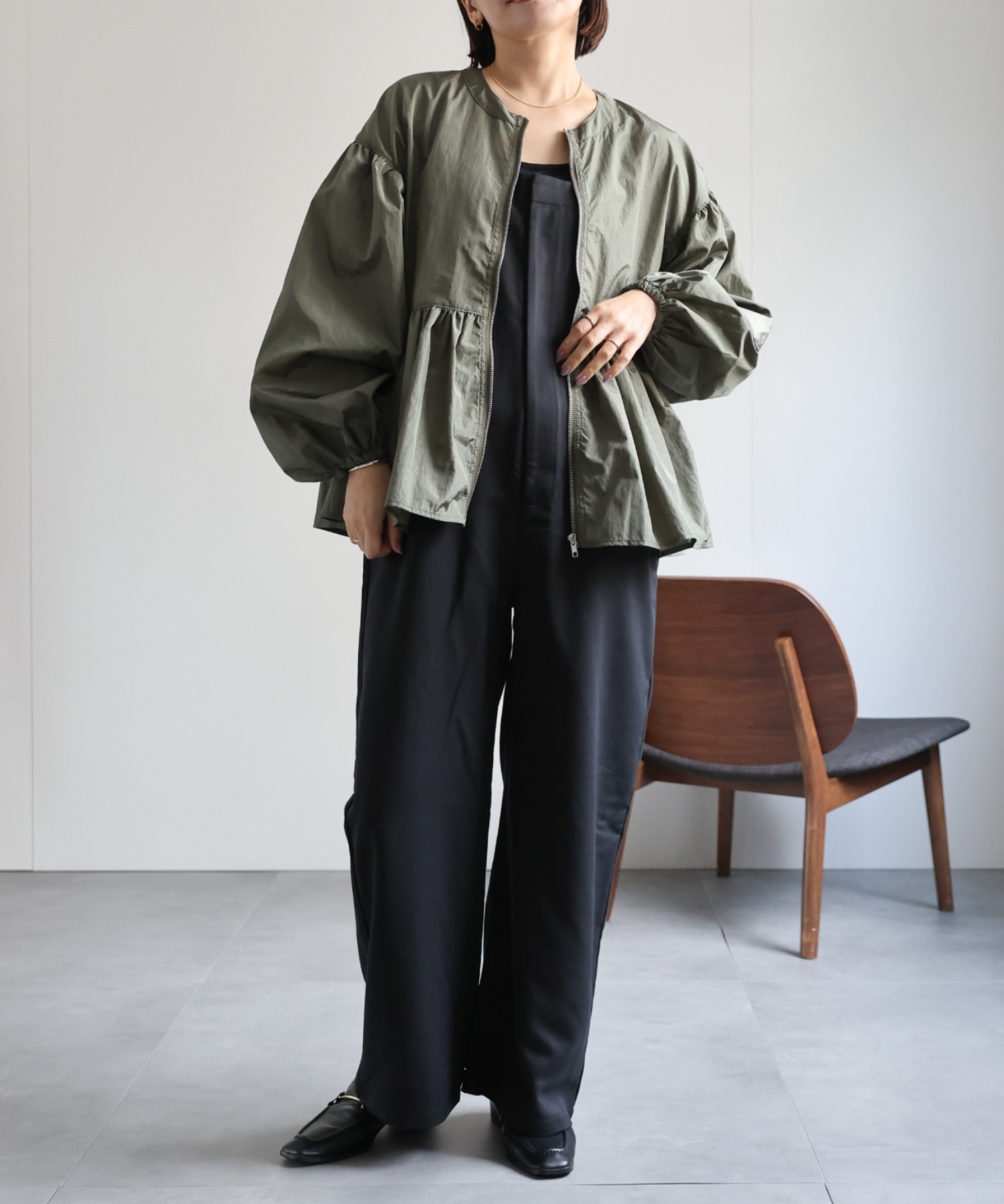 model:162㎝　着用サイズ：FREE