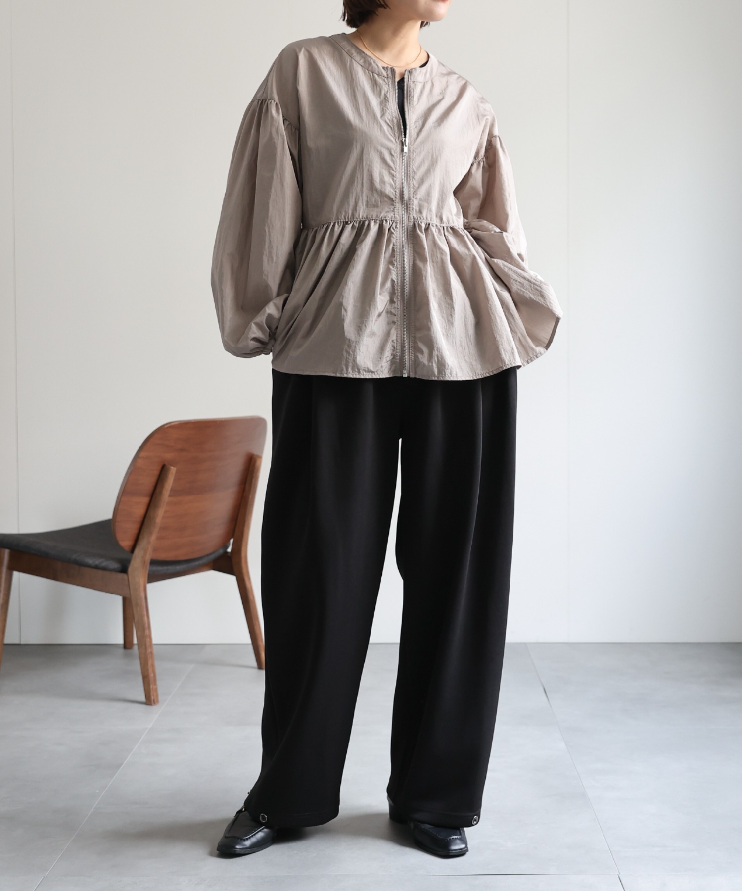 model:162㎝　着用サイズ：FREE