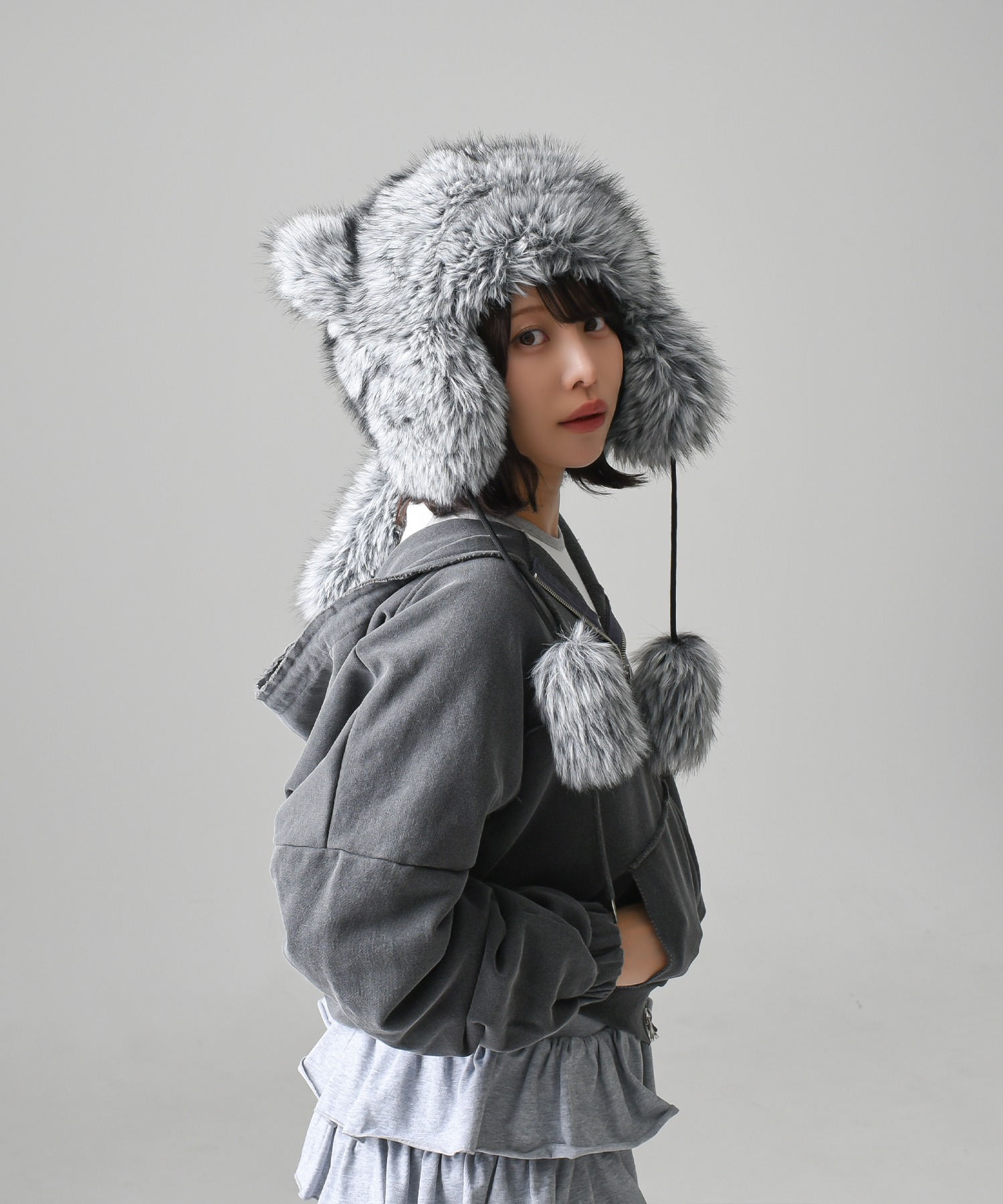 A'GEM/9 × .kom 『.kom/ドットケーオーエム』耳付きシベリアンハット