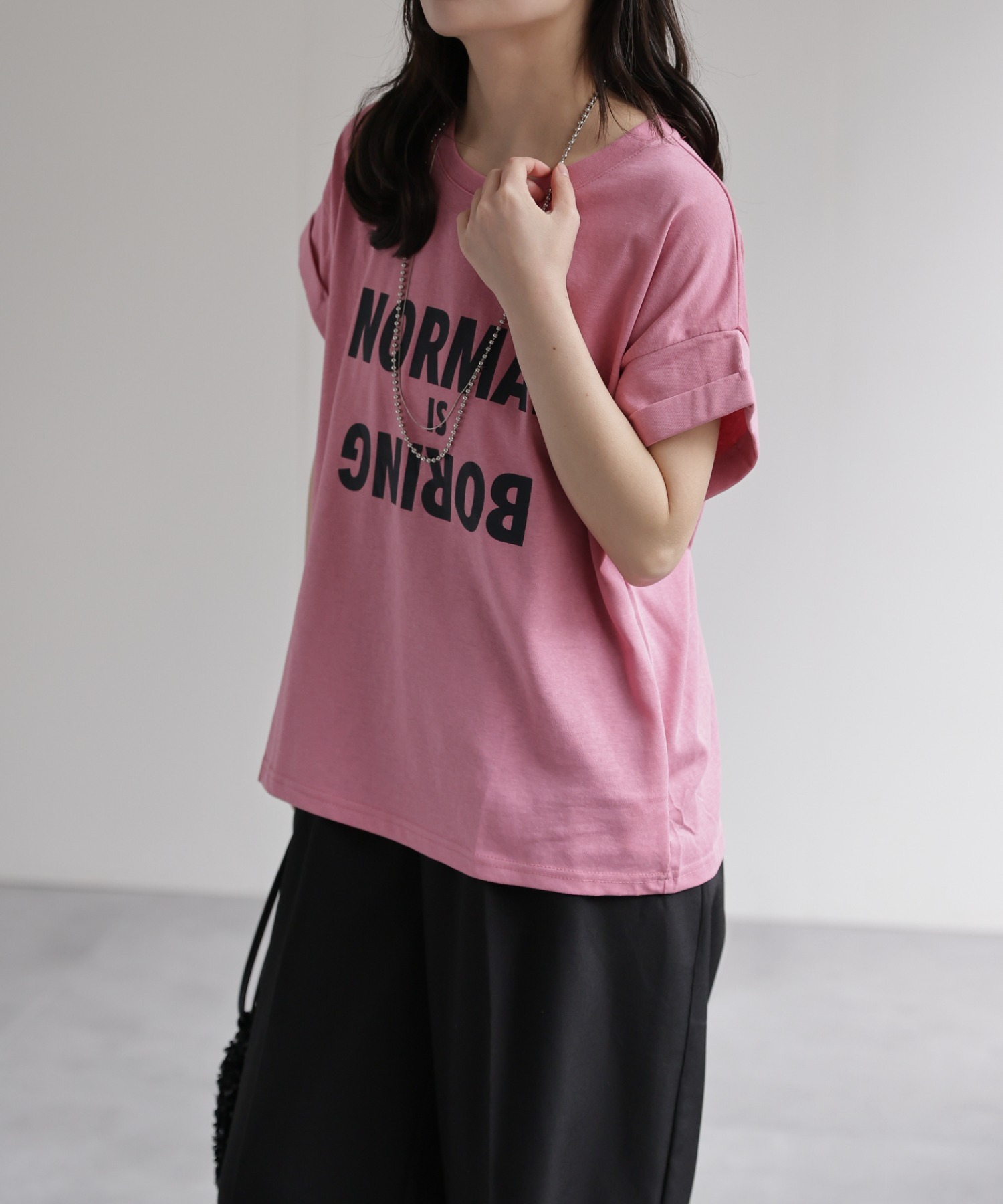 model：156cm 着用サイズ：FREE