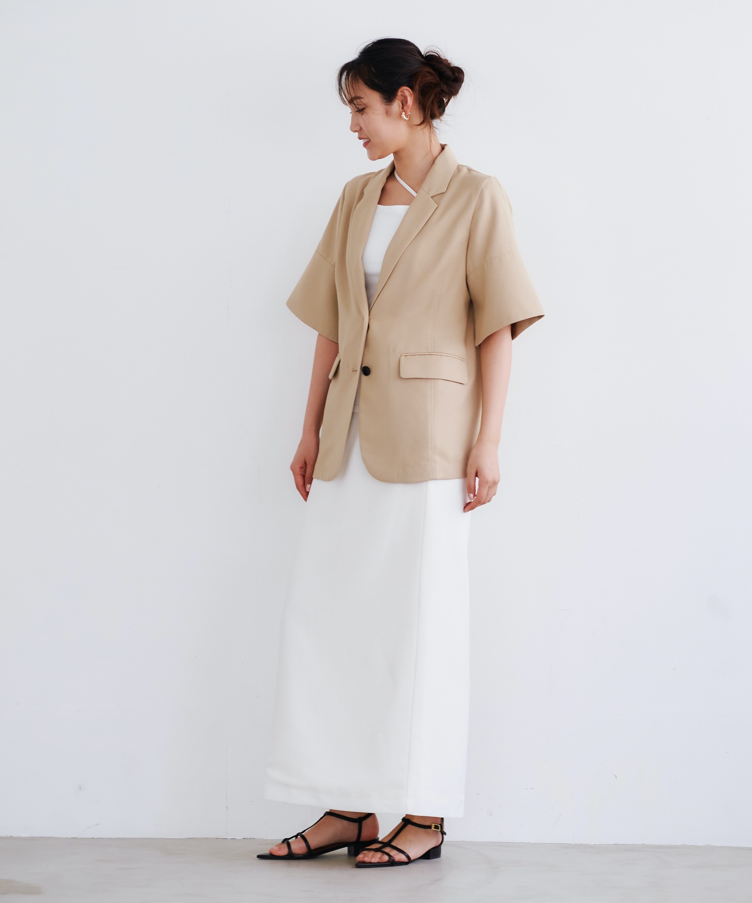 2024／エマテイラー　ジャケットハーフスリーブテーラージャケット ハーフスリーブテーラージャケット Emma Taylor│STYLEDOOR