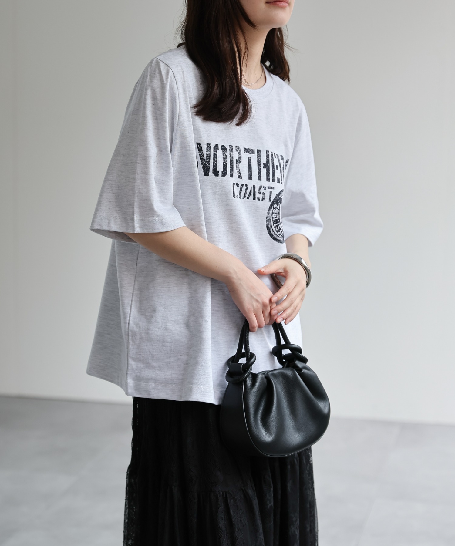model：156cm 着用サイズ：FREE
