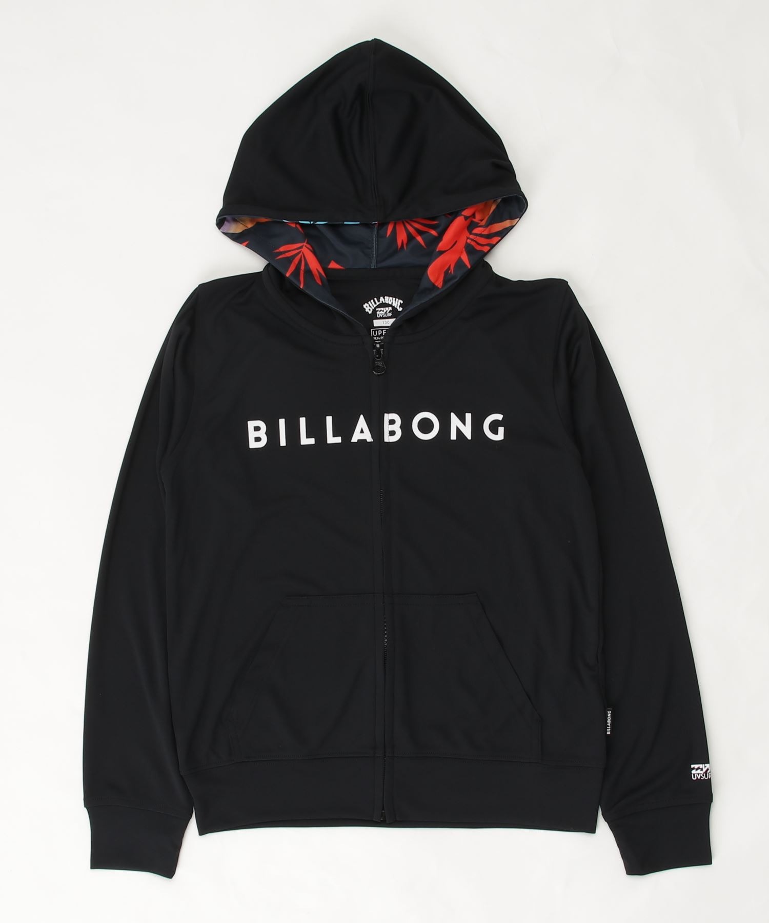 Billabong キッズ Unity Logo Zip ラッシュガード 90 150 ビラボンキッズ長袖ジップアップパーカー