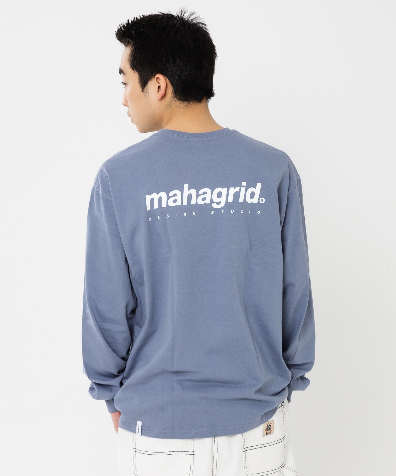 『mahagrid/マハグリッド』ORIGIN LOGO LS TEE/オリジンロゴ 長袖Tシャツ