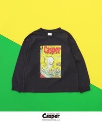 【coen キッズ/ジュニア】Casper (キャスパー)別注プリントロングスリーブTシャツ（WEB限定サイズ)