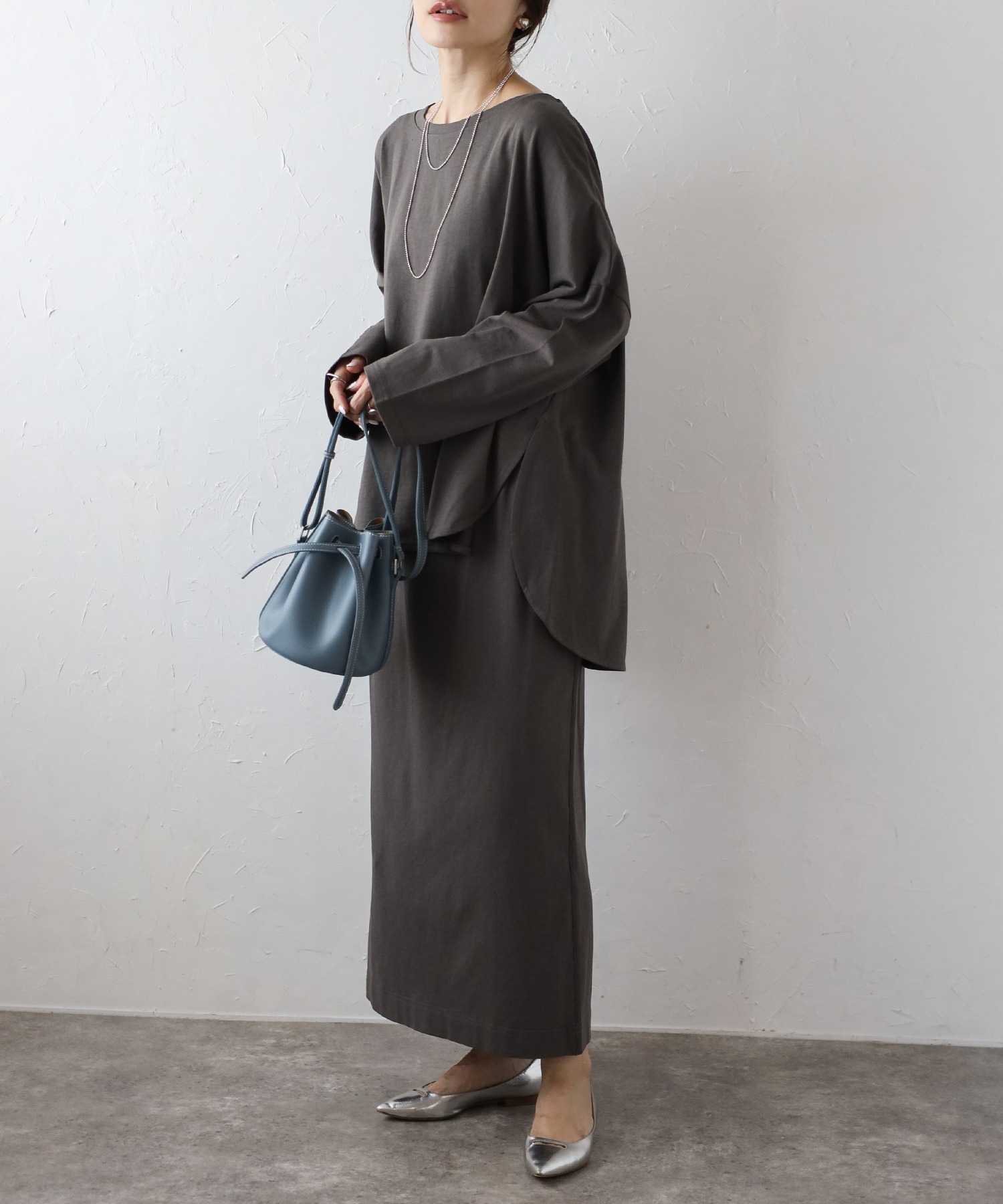 model：H165 着用サイズ：FREE