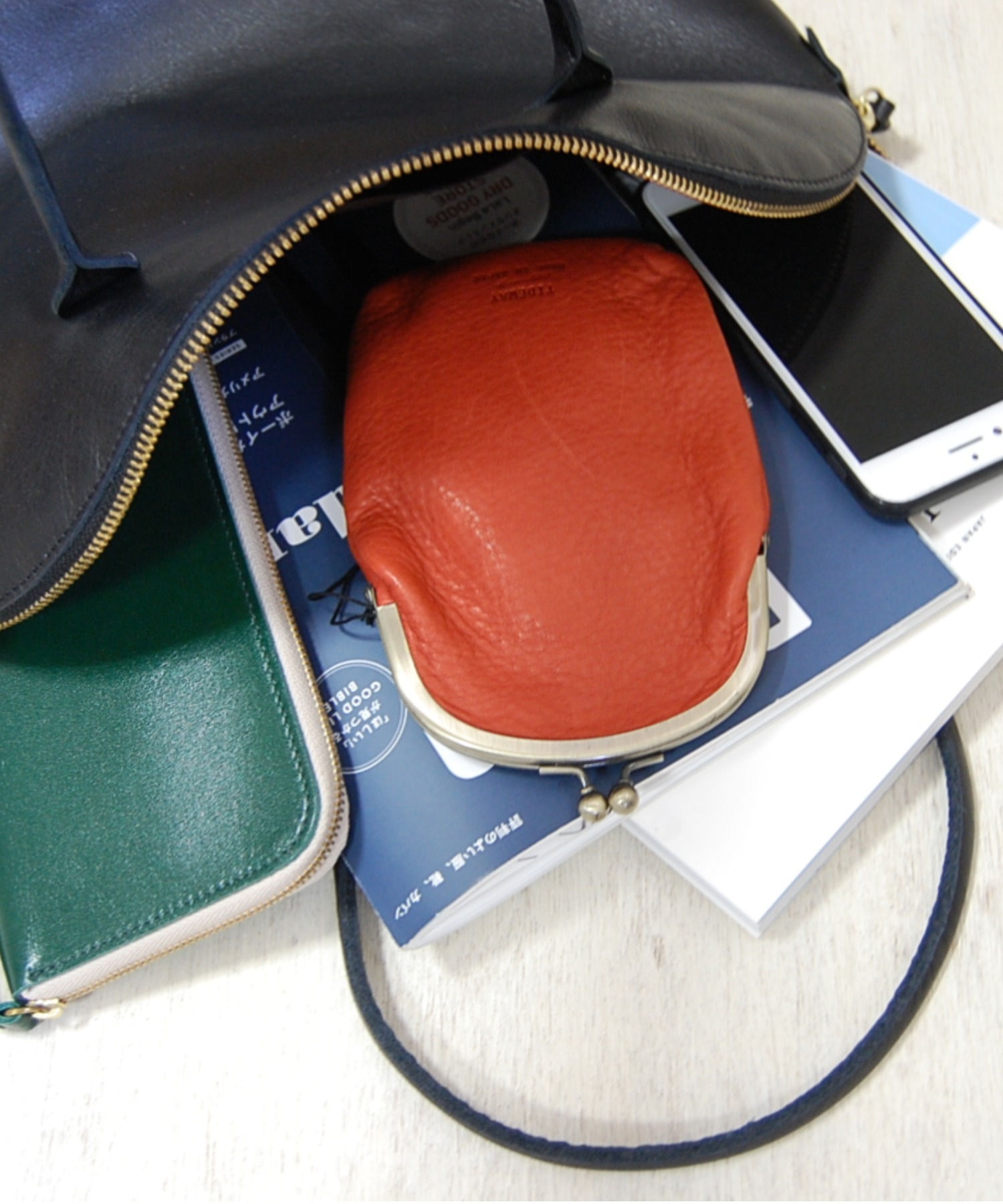 LIGHT LEATHER BOSTON L / トート