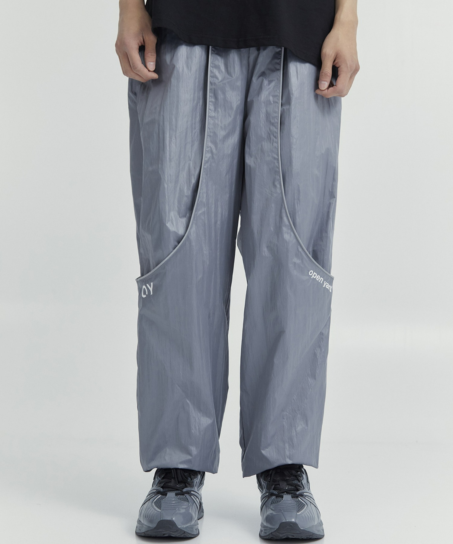 OY/オーワイ』CURVE LINE LAYERED TRACK JOGGER PANTS/カーブ ライン