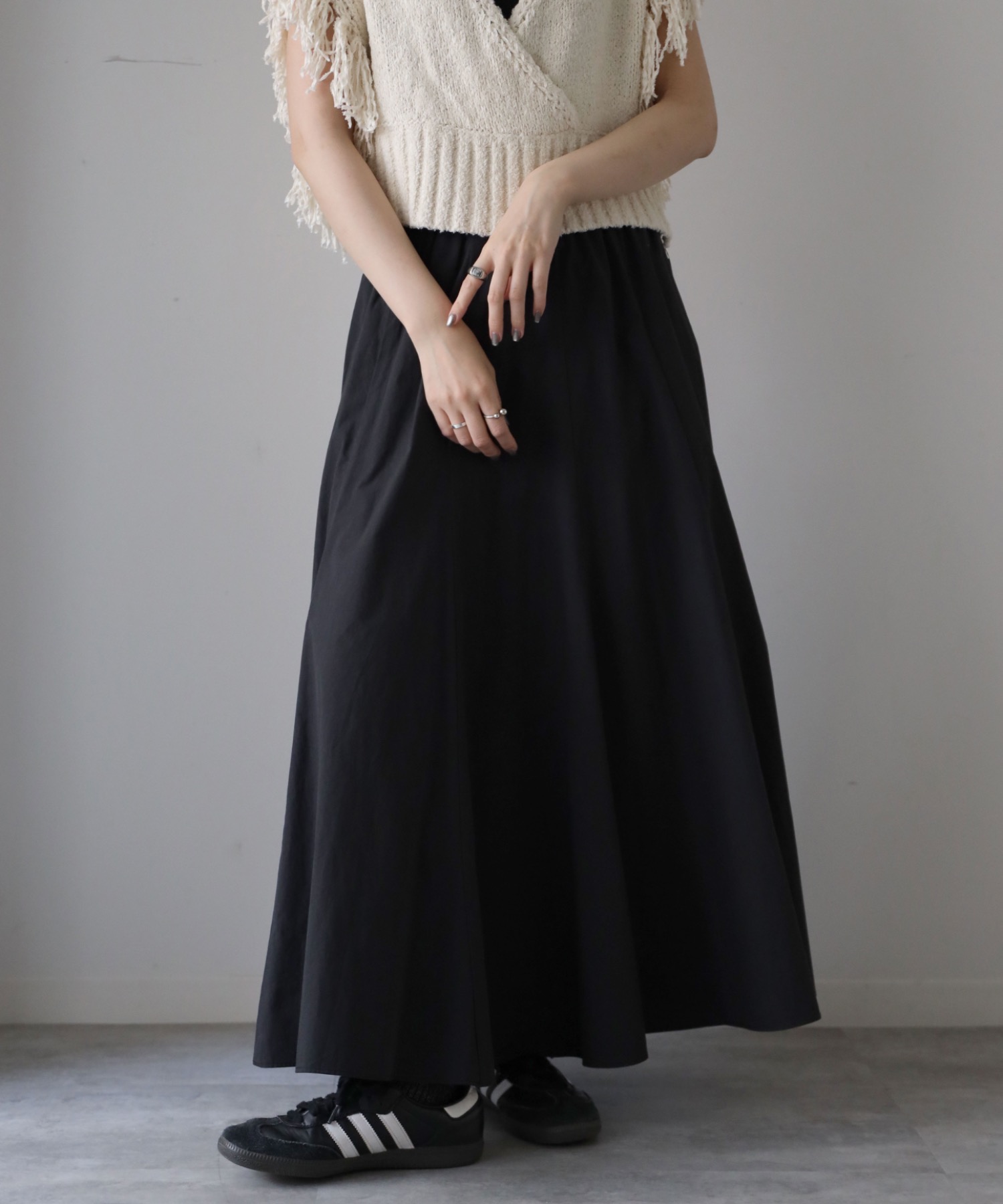 model：164cm. 着用サイズ：FREE