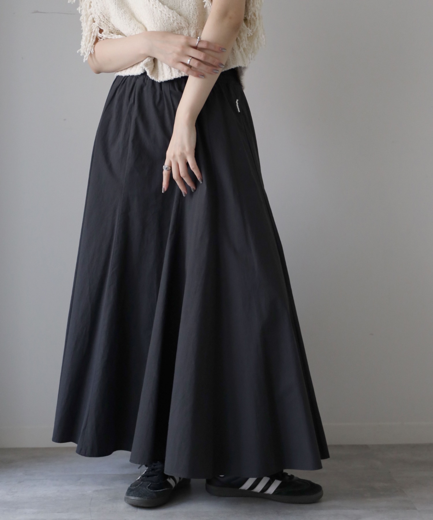model：164cm. 着用サイズ：FREE