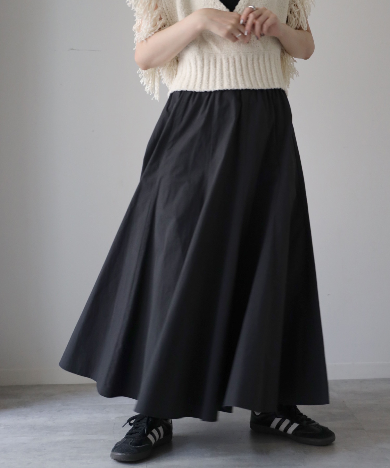 model：164cm. 着用サイズ：FREE