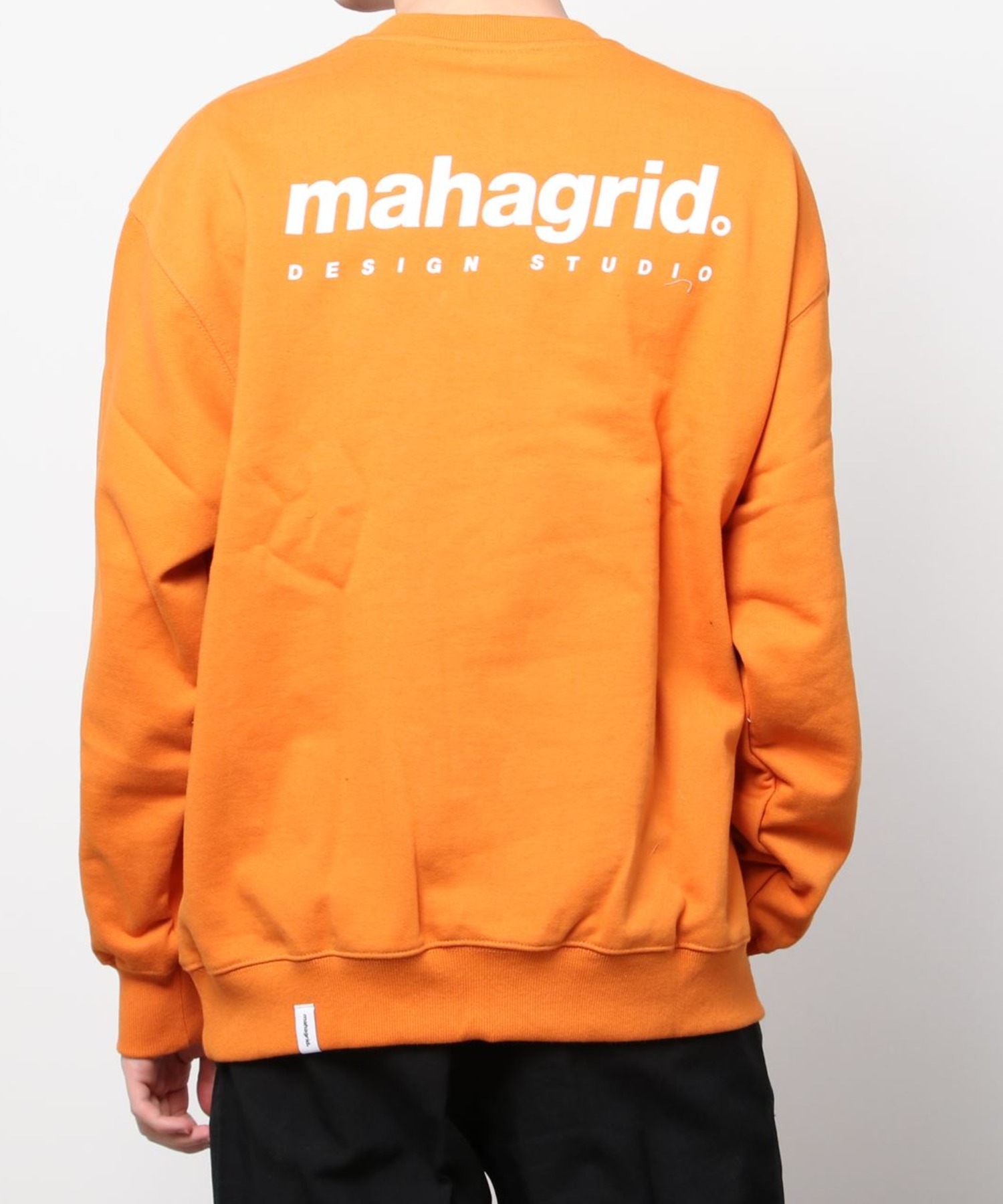 『mahagrid/マハグリッド』ORIGIN LOGO CREWNECK/オリジンロゴ クルーネック スウェットシャツ ロングスリーブ  長袖