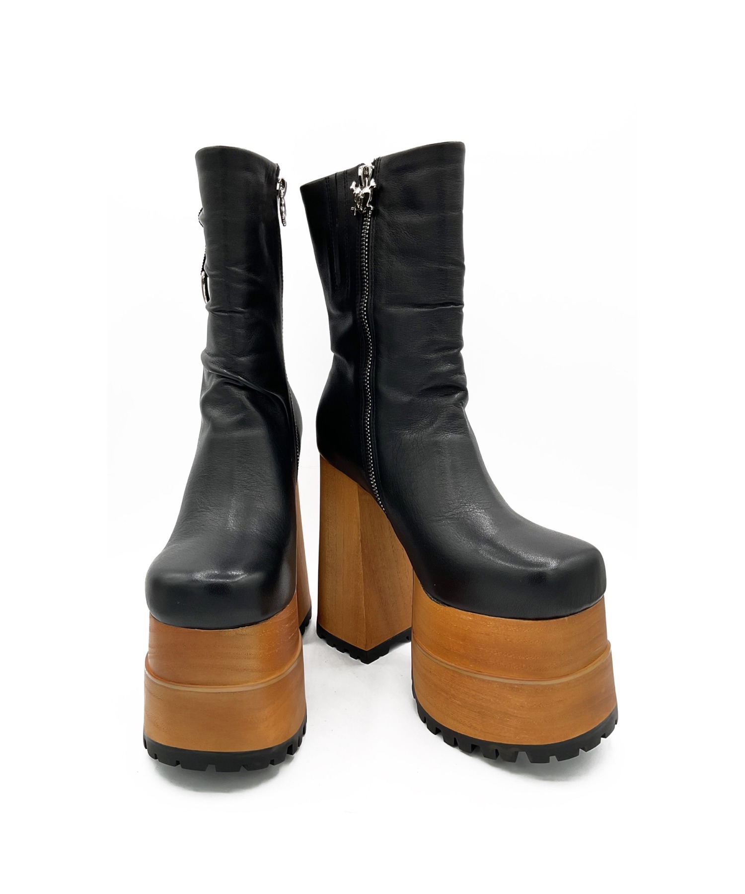 ウッドヒール 厚底ミドルブーツ Charla Tedrick│Jeffrey Campbell