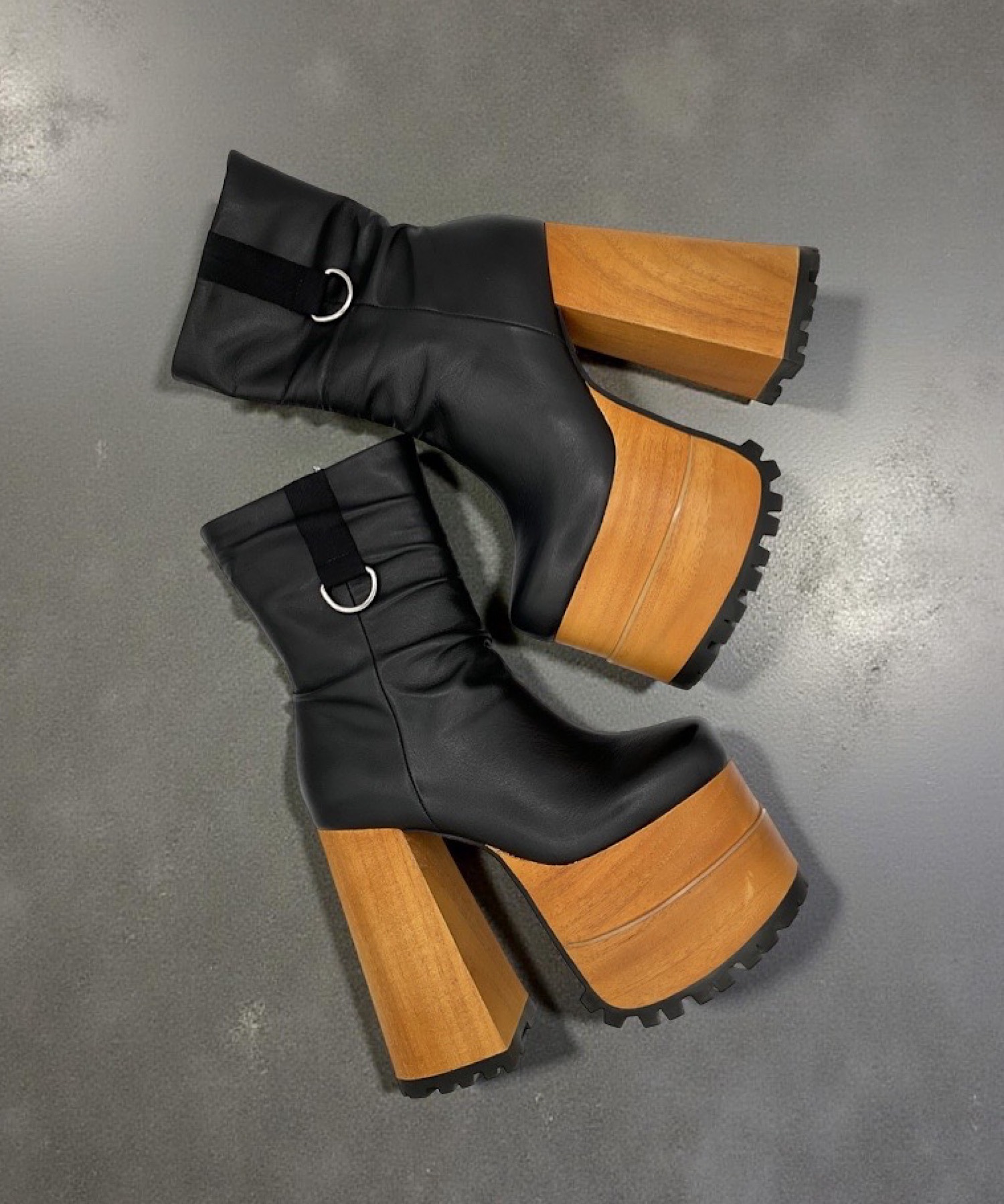 NAKEDWOLFE jupiter ミドルブーツ ネイキッドウルフ☆ブーツ プラットフォーム レザー ロゴ 厚底 (Naked