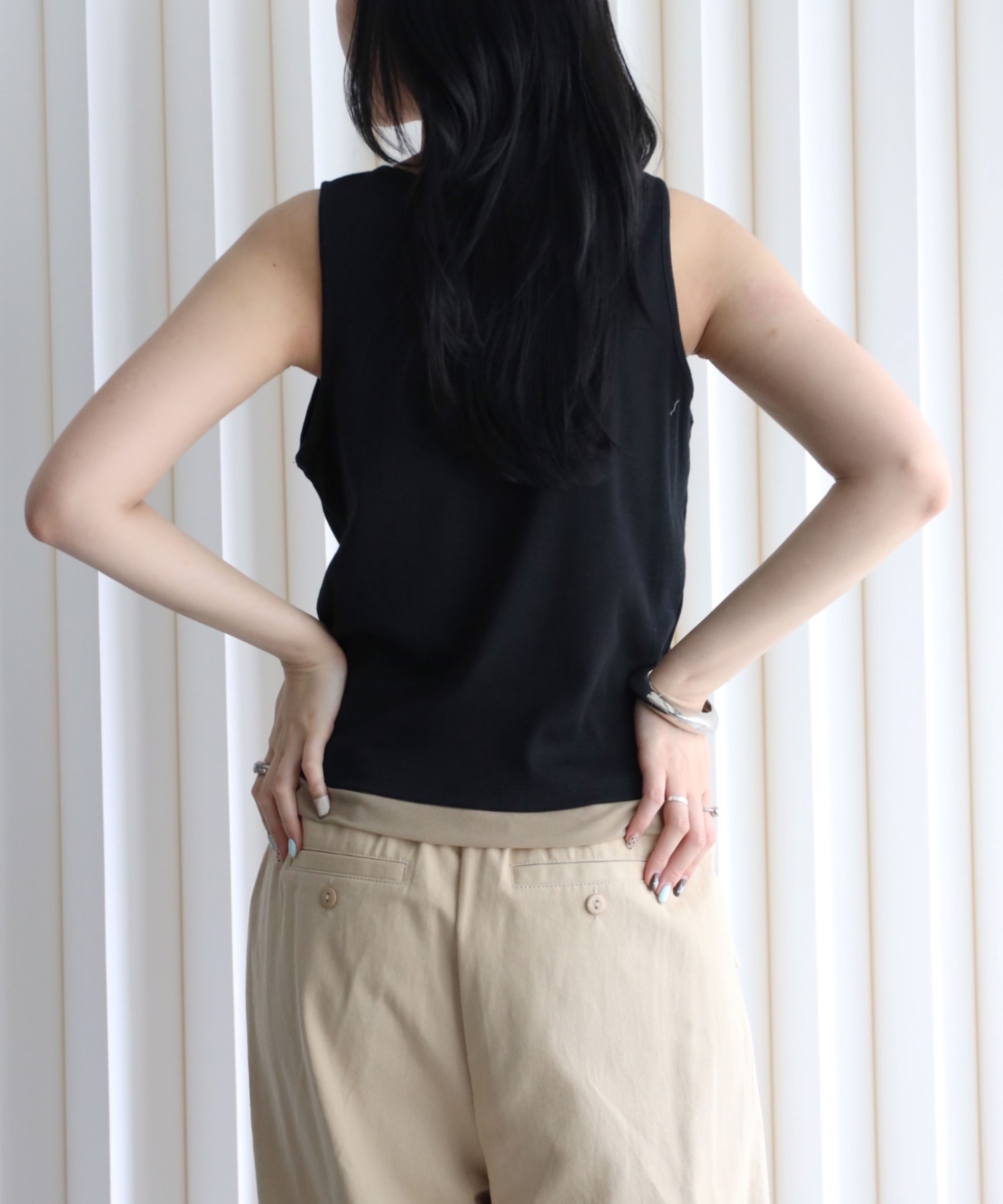 model：164cm. 着用サイズ：FREE