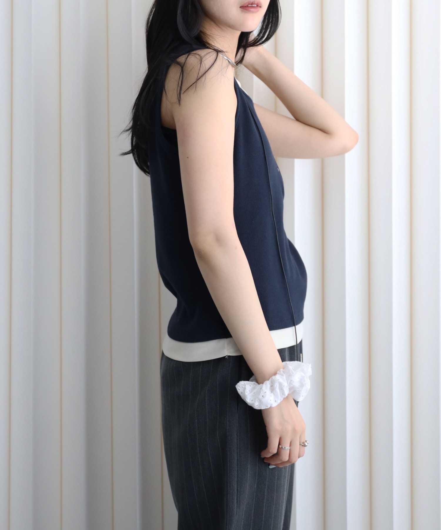 model：164cm. 着用サイズ：FREE