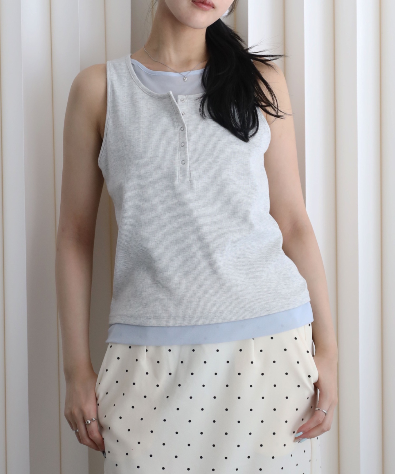 model：164cm. 着用サイズ：FREE